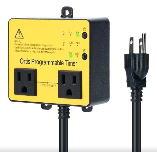 above Ground Pool Timer, Ortis Smart Pool Timer with One-Button Operation, for Swimming Pools, Filters, Pumps, and Landscape Lights