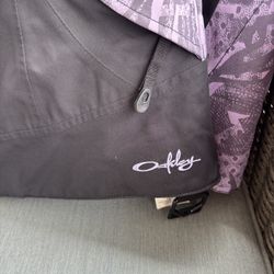 Women’s Oakley Snow Jacket Black And Lavender 