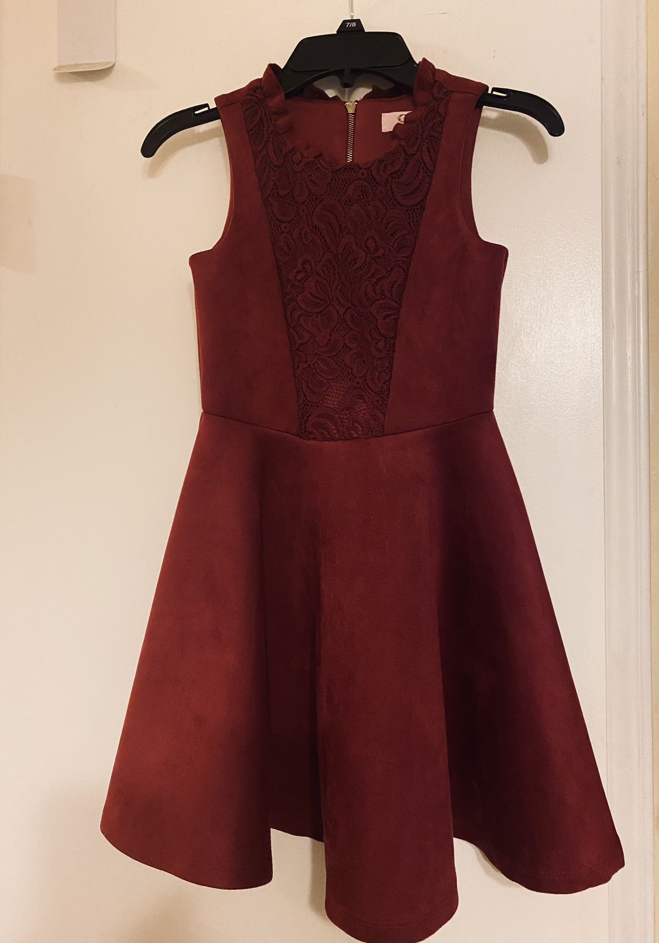 Maroon Girls Dress Size 8