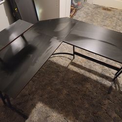 Homall L Shaped gaming desk with monitor riser
