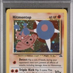 Pokemon Hitmontop-Holo Neo Discovery Unlimited PSA 9