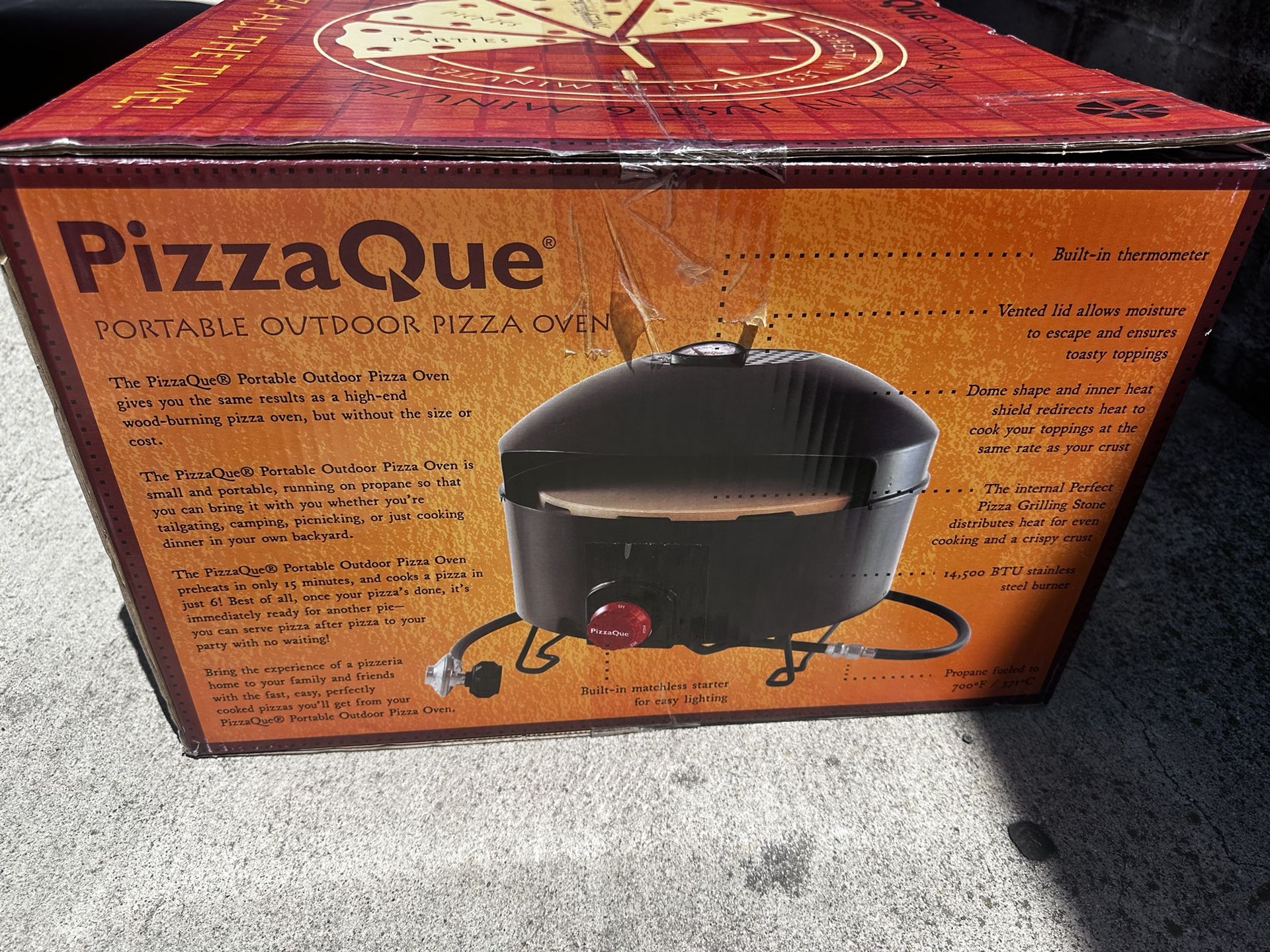 PizzaQue Portable Outdoor Pizza Oven