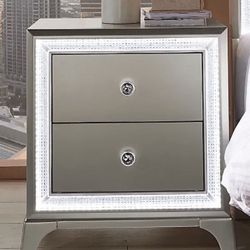 Nightstand Rhinestone & Lighted Rooms To Go