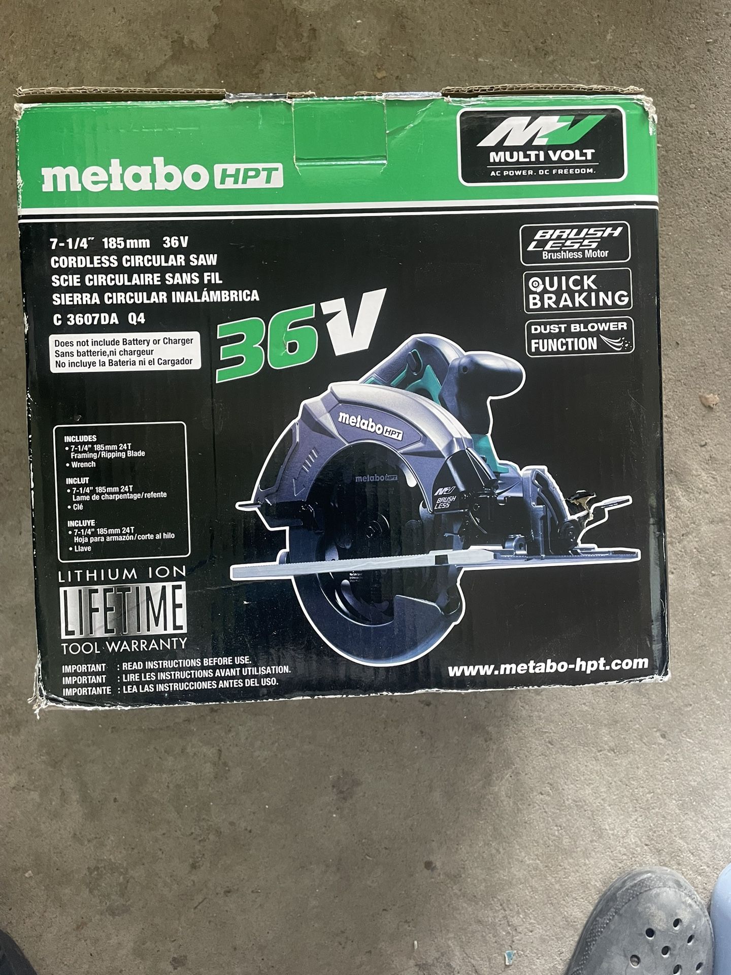 Metabo HPT 36V Cordless Circular Saw