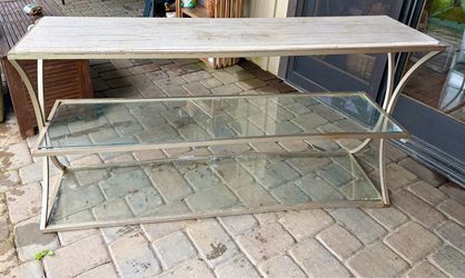 FREE - Marble, Glass, Metal Table