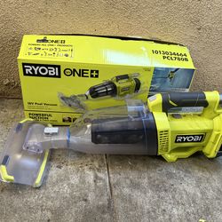RYOBI ONE+ 18V Handheld Cordless Pool Vacuum Cleaner (Tool Only) with Floor Head