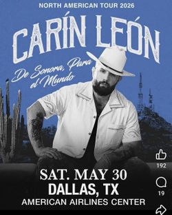 2 ticktes  para carin leon sección  112  350  por los 2