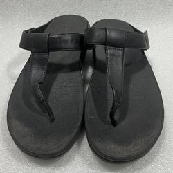 FitFlop Women's Heels Open Toe Sandals Black Size 11  