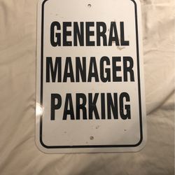 Vintage Sign General Manager