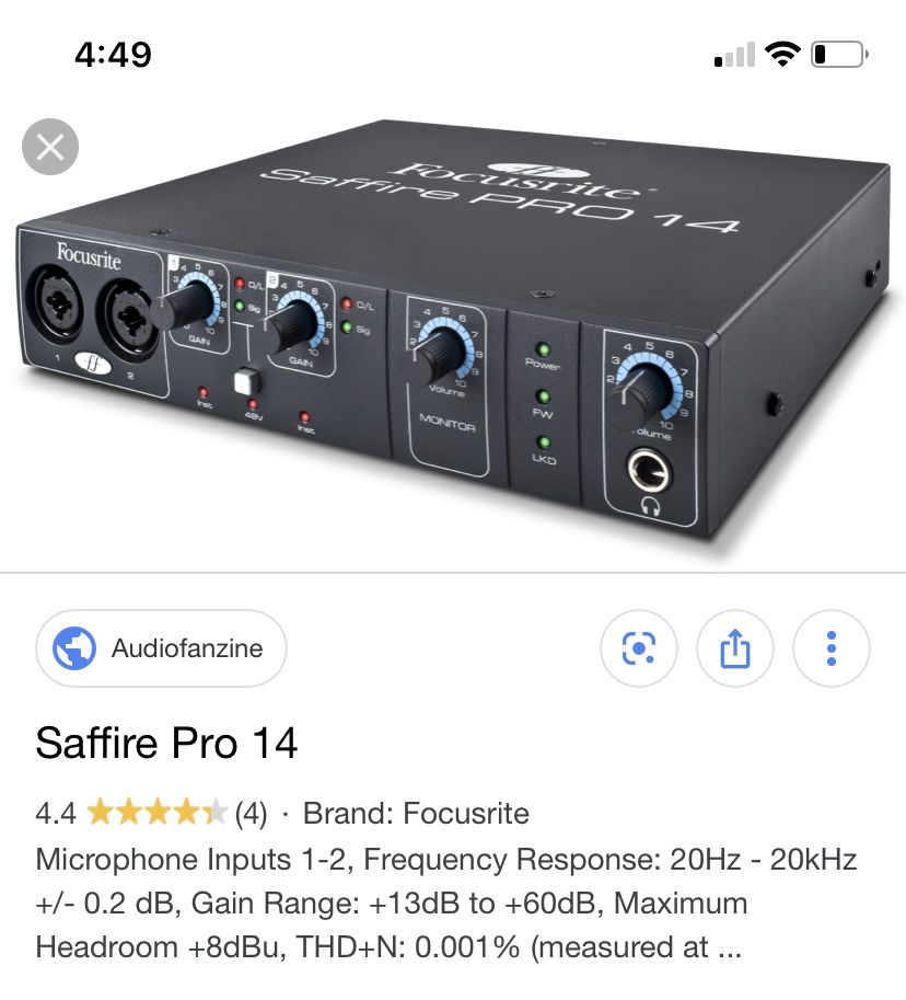 Focusrite Saffire Pro 14 - Audio Interface