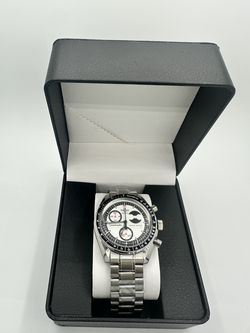 Omega X Swatch Mission to Pink Moonphase Moonswatch Mod Stainless Steel Watch
