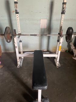 Squat rack & bench press