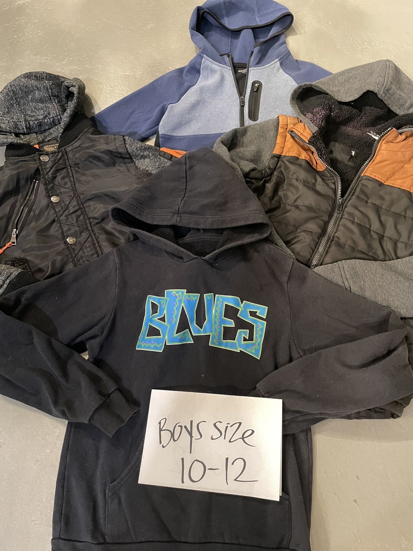 Boys jackets and hoodies bundle