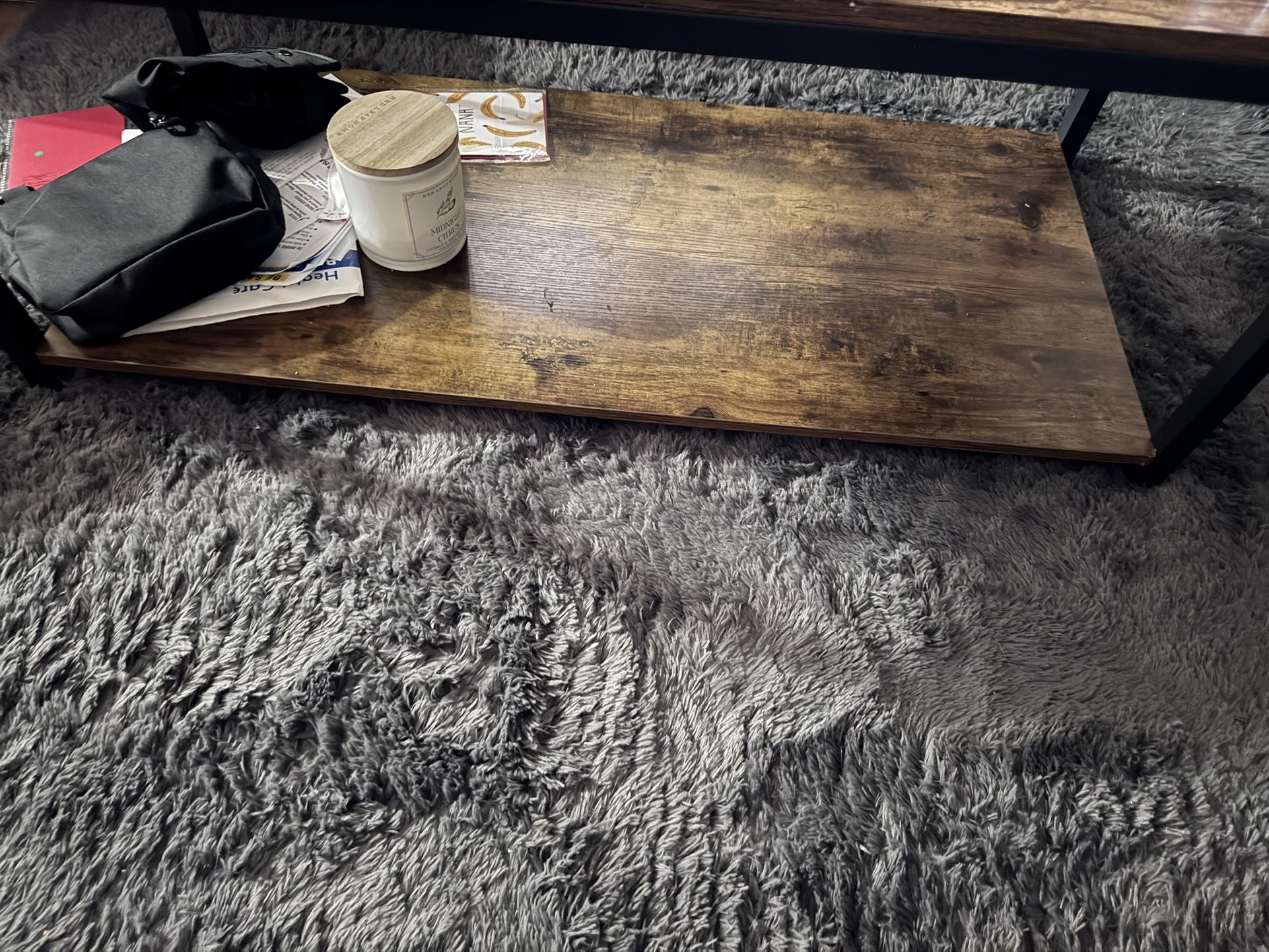 Brown Wooden Coffee Table