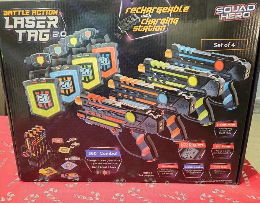 New, Never Used SQUAD HERO Laser Tag Game 2.0