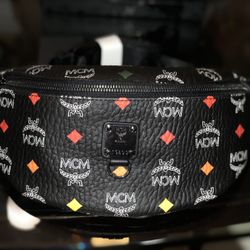MCM Multi Black Fanny Pack