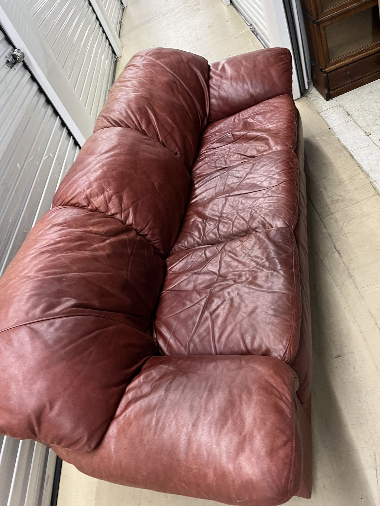 Free - Leather Sofa - 80 “