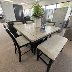 6 PC DINING TABLE SET 