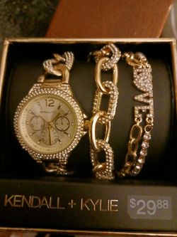 Brand New Kendal And Kylie Watch And Bracelet