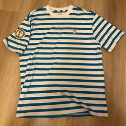 Guess x Friendswithyou Blue Stripe T-Shirt size m