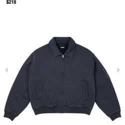 Palace Heavy Bomber Jacket Size L Navy Color 