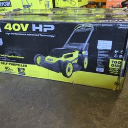 RYOBI 40V HP Brushless 20 in. Battery Walk Behind Self-Propelled Lawn Mower (Tool only)