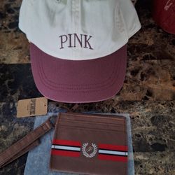 Victoria's Secret Pink Cap & Small Wallet Set