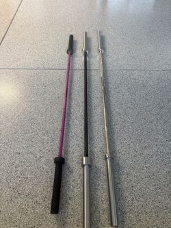 Barbells and bench