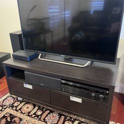 IKEA Black Media Stand