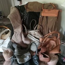 Clothes And Boots ,purse,s