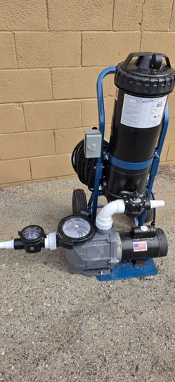 Pool Filter And Pump system for servicing pools