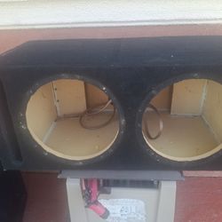 SPEAKERS BOX CAJA PARA BOSINAS 12 INCHES GOOD CONDICIÓN ABLO ESPAÑOL