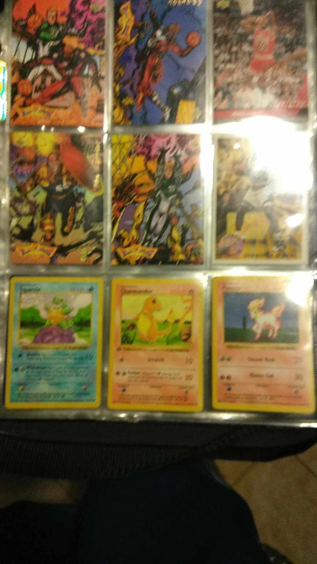 3 1995 Pokemon cards and dragon Ball z cards