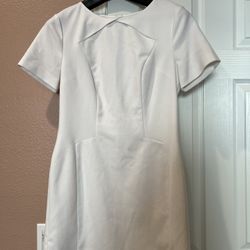 White Banana Republic Dress Size 10 Petite 