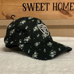 New Era Women Adjustable Floral RAIDERS hat
