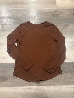 Brown Basic Long Sleeve