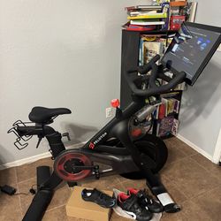 Peloton Bike with shoes