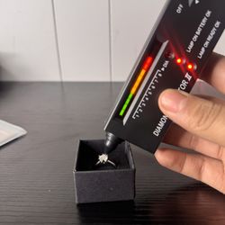 1.0CT Moissanite Solitaire Ring – D Color, VVS1 Clarity