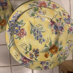 FURIO Vintage Dinner and Dessert Plates