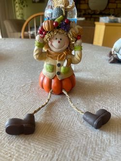 Fall Harvest Scarecrow Figurine