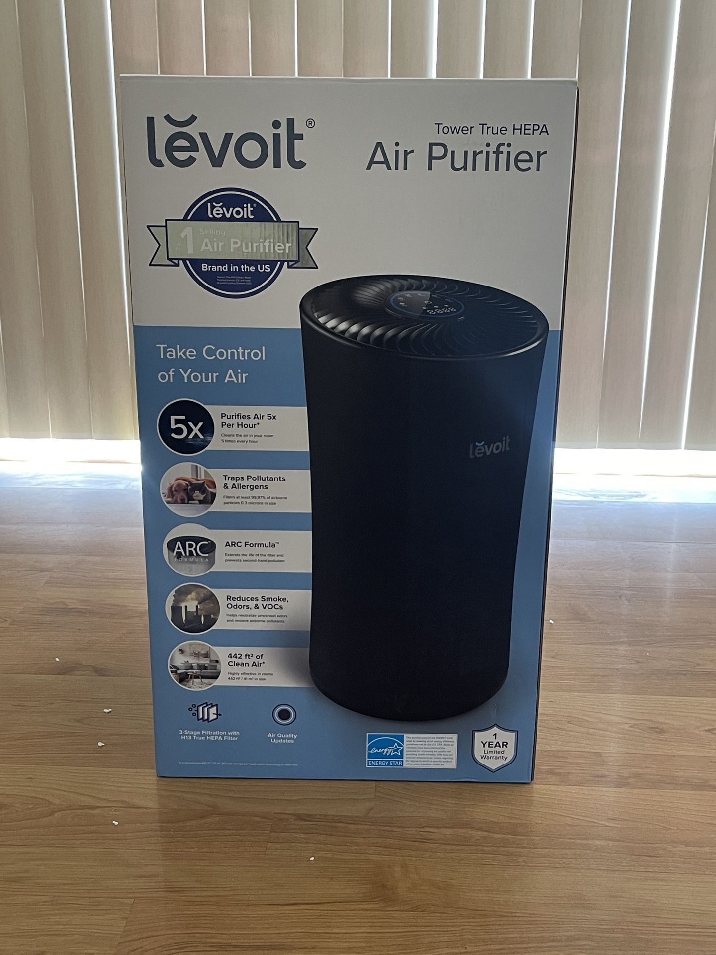 Levoit MetaAir True HEPA Air Purifier Black