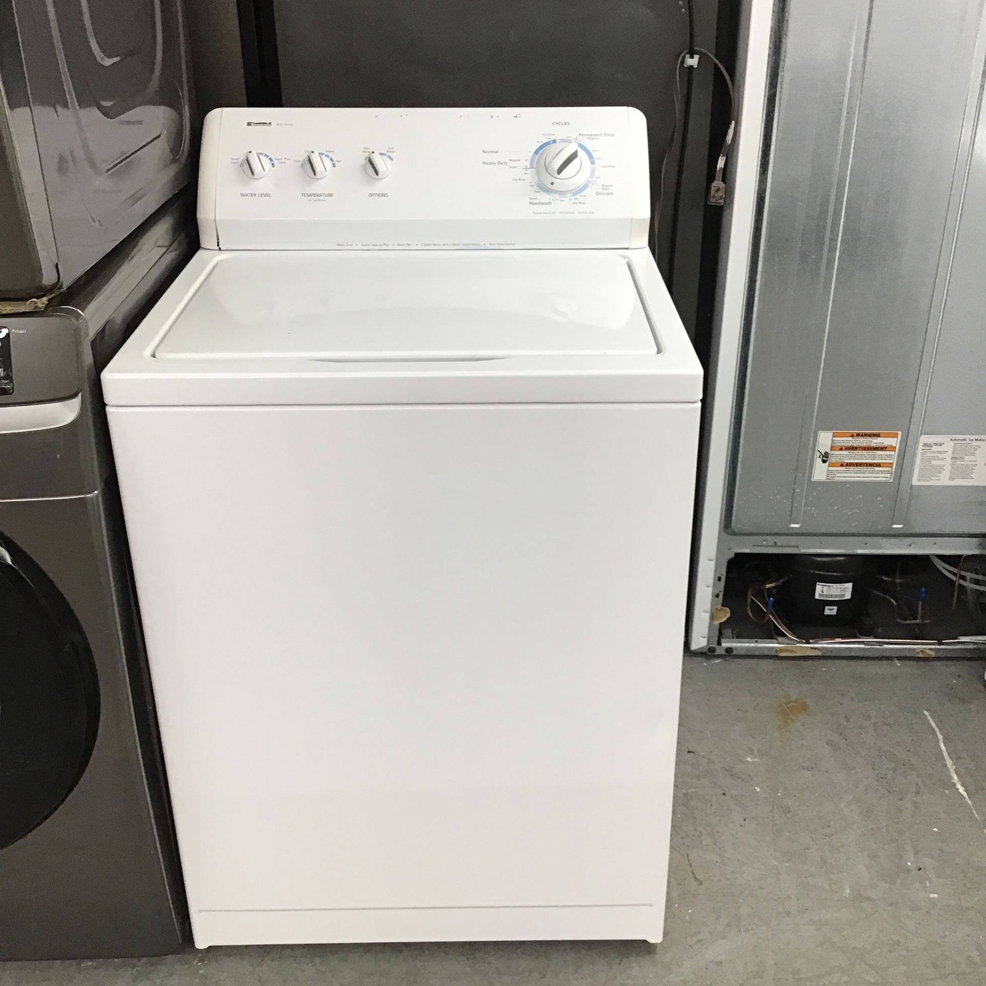 Kenmore Washer . 1 year Warranty