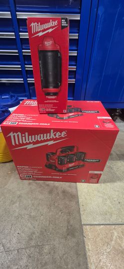 Milwaukee charger and speaker