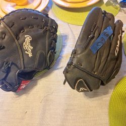 SOFTBALL GLOVE LH $60 EACH  . ONE  IS A FIRSTBASE, //FIRM PRICE 