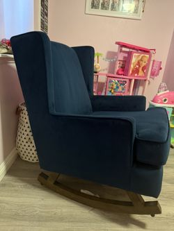 Beautiful Blue Rocking Chair