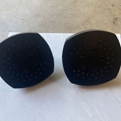2 New Black Matte Shower Heads-Delta Brand