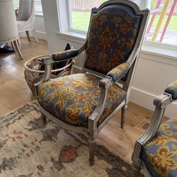 Vintage Upholstered Armchairs