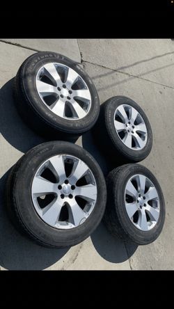 4 - 225/60r17 5x100 5x3.94 Stock Crosstrek Forester Impreza Wheels Rims Tires!!!!!!!