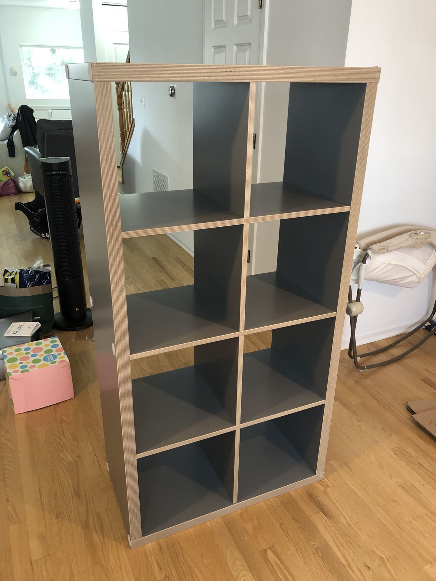 Ikea Kallax Shelf Unit - Gray, wood effect