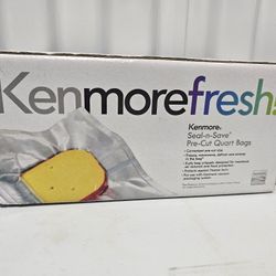New Kenmore Seal-N-Save Pre-Cut Quart Bags 22 Total 8” x  11”